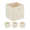 Contenitori Relaxdays, set da 4, pieghevoli, A x L x P: 30 Anteprima dell’immagine prodotto 1