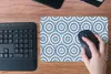 MuchoWow® Mauspad Mousepad Kreis - Blau - Muster 27x18 cm - Produktbild-Vorschau 5
