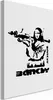 Vliesstoff Leinwandbild - Contrast Duel (1-part) - Banksy Produktbild-Vorschau 1