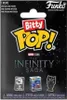 A Funko Bitty Pop! mystery figure packaging for Marvel's Infinity Saga. Produktbild-Vorschau