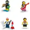 A collage of four LEGO minifigures. Produktbild-Vorschau