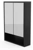 Armoire de Toilette Noir 50x70 cm Miroir Étag?res en Verre Voir les images du produit 8
