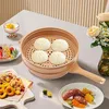 Wok żeliwny 32 cm powłoka gliniana z pokrywą szklaną do Podgląd zdjęcia produktu 4