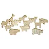 EDUPLAY 210-052 Holzfiguren Tiere, unbemalt, natur, Produktbild-Vorschau 1
