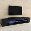 Nízká TV deska Selsey MITCHELL černý mat/černý vysoký lesk Náhled obrázku produktu 1