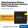 Exquisit Einbaubackofen EBE257-H-020 schwarz | Produktbild-Vorschau 2