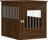 vidaXL Gabbia per cani in stile arredamento in rovere Anteprima dell’immagine prodotto 1