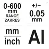 Messschieber Schieblehre Messschieblehre Aluminium 0-600mm Produktbild-Vorschau 2