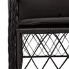 The Living Store 9-tlg. Garten-Essgruppe mit Kissen Schwarz Produktbild-Vorschau 6