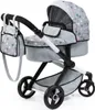 Kombi-Puppenwagen Xeo grau Sterne Produktbild-Vorschau 1