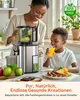 AIORBER Slow Juicer Odšťavňovač 130mm vstupní otvor, 99,6% Náhled obrázku produktu 9