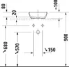 DURAVIT 266003FI00 Sivida ASB eckig 300mm,DuroCast Plus Produktbild-Vorschau 2