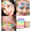 A collage of face painting examples and a palette of face paint. Náhled obrázku produktu