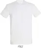 A plain white t-shirt is shown against a white background. Produktbild-Vorschau