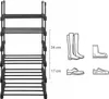 Schoenenkast - Leobert - Zwart - 45 x 30 x 106 cm Productafbeelding-voorbeeld 8