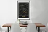 MuchoWow® Gerahmtes Poster Essen - Gold - Stadtplan - Karte Produktbild-Vorschau 3