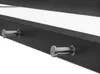 A close-up view of two metal hooks attached to a black surface. Anteprima dell’immagine prodotto