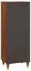 vidaXL Hohes brett Braun 40 x 33,5 x 110 cm Massivholz Produktbild-Vorschau 4