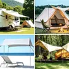 Izrielar 2pcs Zeltstangen 2m Silber Tarpstange Sonnensegel Produktbild-Vorschau 12