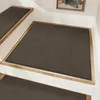 Treppenmatte quadratisch 76x76 cm braun Polyester 1 Stück