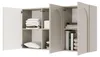 Selsey Arkadia - Buffet 3 portes avec découpe en arc, gris Voir les images du produit 4