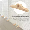 4er-Set Standfuß für Paravent, Holz-Raumteilerständer mit Produktbild-Vorschau 4