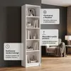 SELO Moderní regál na knihy 50 x 31 x 183 cm – bílý – 5 Náhled obrázku produktu 2