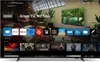 A smart TV displaying a home screen with various app icons and movie posters. Náhled obrázku produktu