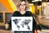 MuchoWow® Laptop Aufkleber Sticker Cover Weltkarte - Produktbild-Vorschau 5