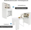Tavolo da pranzo allungabile Sweiko, L52/132,5xL80xH76cm, Anteprima dell’immagine prodotto 7