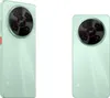 Two views of a green smartphone with a circular camera module on a white background. Podgląd zdjęcia produktu