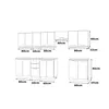 ULWEHOME | Küchenzeile 320 cm Kaschmir, Küchenmöbel-Set Produktbild-Vorschau 6