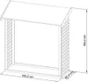 Kaminholzunterstand Karibu 165,2 x 60,4 x 184,4 cm natur Produktbild-Vorschau 3
