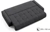 Velours 3-Sitzer Sofa DRACO, Polstercouch mit Bettfunktion Produktbild-Vorschau 3