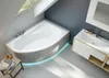 Badewanne Asymetrisch 90x140 cm mit Ablaufgarnitur und Produktbild-Vorschau 1