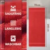 Frottier Duschtücher 2er Pack 70x140cm, 100% Baumwolle, Rot Produktbild-Vorschau 2