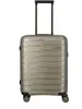 A studio shot of a champagne-colored Travelite Air Base S trolley.
