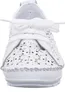 Gemini Damen Schnürschuh Leder Halbschuh mit Blumen und Produktbild-Vorschau 1
