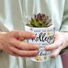 Blüten und Blätter Blumentopf mit Spruch Glück gehabt mit Produktbild-Vorschau 5