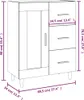 vidaXL Príborník Sonoma Dub 69,5x34x90 cm odvodený výrobok Náhľad obrázku produktu 8