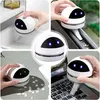 Collage of a mini desktop vacuum cleaner being used in various settings. Produktbild-Vorschau