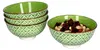 4er Lime Sao Ø 12 cm Streifen Schälchen Snack-Schüssel Produktbild-Vorschau 1