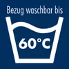 A graphic showing a washing instruction symbol. Produktbild-Vorschau