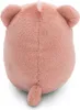 The back view of a pink plush toy bear with a small tail and ears. Produktbild-Vorschau