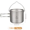 TOMSHOO 1100ml titanový hrnec titanový hrnek, kempingový Náhled obrázku produktu 9