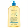 A bottle of Bioderma Atoderm Huile de douche cleansing oil with a pump dispenser. Náhľad obrázku produktu