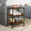 Kuchyňský vozík kouřový dub 60x41x80,5 cm materiál na bázi Náhled obrázku produktu 3