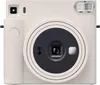 A front view of a white Fujifilm Instax Square SQ 1 instant camera against a white background. Produktbild-Vorschau