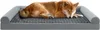 A dog sleeping on a dog bed. Voir les images du produit