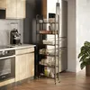 Rollregal Vicco Rolivo Schwarz 58 x 15 cm mit 6 Fächern, Produktbild-Vorschau 3